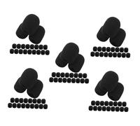 Abaodam 100 Pcs Microphone Windscreen Cover Lapel Headset Mic Sponge for Studio