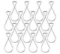 Abaodam 100 Pcs Steel Drop Ceiling Hooks for Hanging with Lightweight and Sturdy Design, for Stores and Classrooms, Silver Suspended Ceiling Hook Clips for Easy Installation