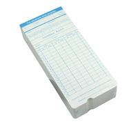 Abaodam 100 Sheets Attendance Time Cards for Employee Daily Time Sheets, Premium Paper Material with Random Colour, Easy to Use for Office and Factory Attendance Record Random Color