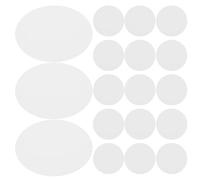 Abaodam 100 Sheets Blank Round Badge Papers for Craft Making DIY Printable Badge Inserts Circles Compatible with Glue and Tape