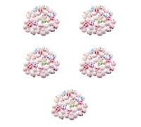 Abaodam 1000 Pcs DIY Skull Beads Loose Spacer Beads for Necklace Making Supplies Acrylic Material with Smooth Surface and Exquisite Workmanship for Making Necklaces and Random Color