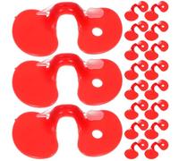 Abaodam 1000pcs Reusable Red Plastic Chicken Peepers with Comfortable Fit and Vision Design, Anti-pecking Glasses for Hens and Chickens, Poultry Coop Accessory to Prevent Fighting