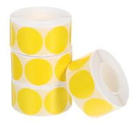 Abaodam 1000pcs Yellow Round Dot Stickers Paper Labels 1 Inch Writable and Resistant to Wear for File Organisation and Classroom Decor Colour Coding