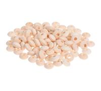 Abaodam 100pcs 14x7mm Flat Rondelle Wooden Abacus Beads Unfinished Saucer Spacer Beads with 4.5mm Hole for DIY Jewelry Crafting Bracelet Necklace Making