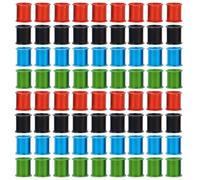 Abaodam 100pcs Aluminum Homing Pigeon Leg Rings Private Pigeons Marker Bands for Racing and Poultry Identification Bird Distinguish Tool Random Color