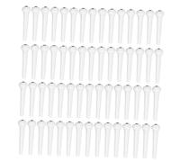 Abaodam 100pcs Ballad Guitar Bridge Pins String Pegs Lightweight Plastic Sturdy Replacement Accessories for Acoustic Guitar White