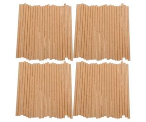 Abaodam 100pcs Bee Tube Inserts for Pollinator Houses round Kraft Paper Tubes Measuring 14.6x0.6x0.5cm Consistent Precision Creative Flexibility for Science Fairs and Group Lessons