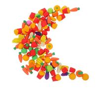 Abaodam 100PCS Cartoon Fruit Shape Erasers Multipack Novelty Pencil Erasers for School Rewards Party Favors Cute Creative Vegetable Style