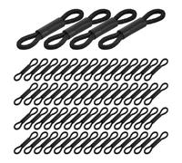 Abaodam 100pcs Chicken Leg Bands for Poultry Care Kit, Black Plastic and Rubber Chick Splay Leg Correction Bands Snug Fit for Ducks and Quails, for Bird Enthusiasts and Poultry Farmers