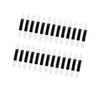 Abaodam 100pcs Disposable Dual-ended Eyeshadow Brushes Sponge and Plastic Material, round Double-sided Applicators for Precision Application, for Parties and Daily Use