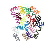 Abaodam 100pcs DIY Cat Wool Spring Colorful Plush Pet Playthings for Indoor Kittens Interactive Bendable for Hands Brain Development