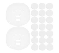 Abaodam 100pcs DIY Compressed Cotton Face Masks Bulk Pack for Home Skin Care, Easy to Apply and Moisturizing Facial Mask Sheets, and Suitable for Homemade Beauty Treatments Random Color