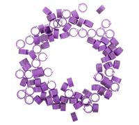 Abaodam 100pcs Durable Lightweight Identification Bands with Closure for Bird Management and Racing Pigeon Events Suitable for Quail and Birds