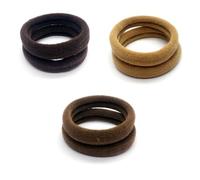 Abaodam 100pcs Elastic Hair Bands for Hair with Cloth Material and Metal-free Design, Soft Seamless Ponytail Holders Suitable for Working and Daily Use