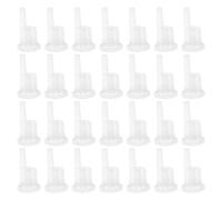 Abaodam 100pcs Essential Oil Bottle Inner Dropper Plug with Aluminium Cap Pp Material Suitable for 5-100ml Essential Oil Bottles Prevents Leaks and Preserves Freshness