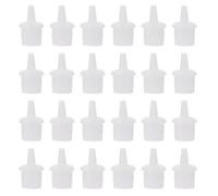 Abaodam 100pcs Eyelash Glue Bottle Replacement Caps Nozzles Plastic Lash Extension Glue Bottle Plug for Beauty Salon and Personal Use, Avoids Hardening and Improves Use Efficiency