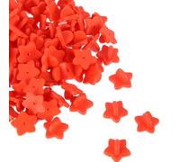 Abaodam 100pcs Five-pointed Star Plastic Pin Backs Clutch Keepers for Lapel Pins, Butterfly Hat Badge Backing Caps Suitable for Jewelry Making and Craft Accessories