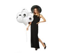 Abaodam 100pcs Halloween Eyes Balloons Small Thick Latex Party Supplies Decor for Wall Door Window Tree Bright Color Eye Design for Ghost Festival Horror Theme Celebration