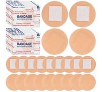 Abaodam 100pcs Knuckle and Fingertip Breathable Round Adhesive Wound Covers with Pe Material Super for Comfortable Fit Long-Lasting Sticky Protection for Daily Outdoor Use