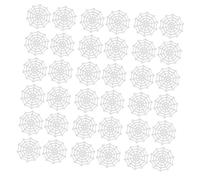 Abaodam 100pcs Luminous Halloween Plastic Cobweb Decorations Flexible Spider Web Ornaments for Party Indoor Outdoor Spooky Festival Accessories