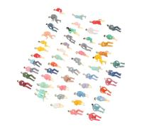 Abaodam 100pcs Mini Plastic People Figurines Sitting Model Figures for Sand Table Layouts, 1/100 Scale DIY Human Decor Accessories for Architectural Scene Craft