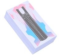 Abaodam 100pcs Nail Art Guide Forms Nail Form Guide Paper with Delicate Pattern Design Easy to Apply Easy to Remove and Home Use