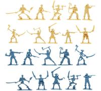 Abaodam 100pcs Pirate Soldier Model Medieval Toy Soldiers Figures Pirate Soldier Toys Pirate Skeleton Figurines Boys Toys Small Soldier Models Mini Plastic Sand Table