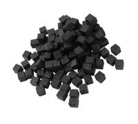 Abaodam 100pcs Plastic Tile Cushion Pads Black Square Pp Material Multifunctional Tile Drying Pad Installation and Height Adjustment