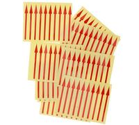 Abaodam 100pcs Pressure Gauge Stickers Adhesive Arrow Indicators for Accurate Instrument Reading Reflective Directional Markers for Panels Easy Application Red Yellow Green