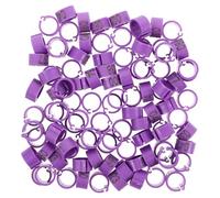 Abaodam 100pcs Readable Numbered Bird Identification Clip Bands for Efficient Poultry Tracking Lightweight Design for Enhanced Flight Performance and Easy Attachment