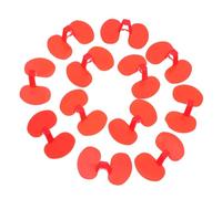 Abaodam 100pcs Red Chicken Peepers Glasses Large Lightweight Poultry Anti-pecking Eye Protection for Hens Pheasants and Farm Birds Prevents Fighting Promotes Healthy Growth