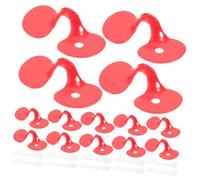 Abaodam 100pcs Red Plastic Chicken Peepers Anti-pecking Eyeglasses for Hens and Broilers, Poultry Fighting Prevention Tool Suitable -range and Farm Use Random Color