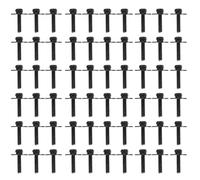 Abaodam 100pcs Replacement Drum Set Screws with Textured Metal Drum Lug Nuts for Snare and Kit Accessories Easy to Install and Remove Black Percussion Spare Parts