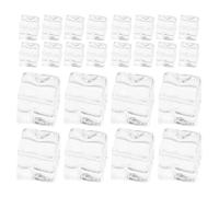 Abaodam 100pcs Reusable Plastic Fake Ice Cubes with Realistic Appearance and Washable Design for Cocktails and Photography Props
