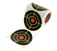 Abaodam 100pcs/roll Target Paper Stickers Splatter Targets Yellow Self-adhesive Sticker with Ink Convenient Practice Easy Removal for Shooting Training Archery Practice