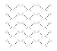 Abaodam 100Pcs Small Aluminum Alloy Bandage Fixator Clips - Reusable Elastic Bandage Fastening Buckles for Sports and Outdoor Use