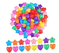 Abaodam 100pcs Star Heart Shaped Ocean Balls for Colorful Creative Pool for Parties Indoor Play and Physical Activity for Boy and Girl Ball Pits