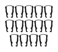 Abaodam 100pcs Universal Black Plastic Line Clips U-Shaped Retainer Clamp Kit for Car Filter Tubing Automotive Hose Accessories