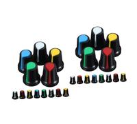 Abaodam 100pcs Volume Tone Control Caps for Guitar Potentiometer Knob Caps Accurate Bass Control Knobs for Amplifier Guitar Parts Potentiometer Replacement