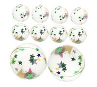 Abaodam 100pcs Water Bouncing Balls Floating Orbs with Five-pointed Star Design Rubber Pool Balls for Swimming Pool Games Outdoor Summer Beach Fun