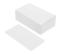 Abaodam 100pcs White Thickened Vocabulary Cards for English Learning, Handwritten Memory Flashcards with Smooth Surface, Small Note and Business Card Set for Study and Craft Use