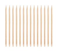 Abaodam 100pcs Wood Nail Cuticle Pushers Double Sided Manicure Tools with Pointed and Flat Ends Disposable Nail Polish Sticks for Home Manicure
