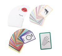 Abaodam 108Pcs Cognitive Flash Cards for Educational Sight Words Learning for Preschoolers Enhancing Vocabulary and Brain Development