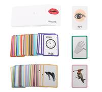 Abaodam 108Pcs Educational Flash Cards for Laminated Learning with Animal Body Part Themes for Early Childhood Development and Interaction