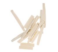 Abaodam 10pairs Pre-slotted String Nut and Bridge Saddle for Acoustic Guitar String Nuts Replacement Supplies for Folk Instrument