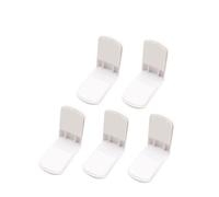 Abaodam 10pc Baby Proofing Locks Sticky Cabinet Latches Child Proof Latches White Plastic Right Angle Design Strong Adhesive Easy Operation for Drawer Cupboard Safety