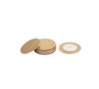 Abaodam 10pcs 15mm Piezo Disc for Acoustic Guitar Pickups Copper Sheet 1.5x1.5cm Piezo Diaphragm Elements 300ω 4.6khz Resonance