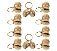 Abaodam 10PCS 22MM Copper Pet Collar Bells for Dogs and Cats, Bell Pendant Accessories for Puppy Kitten Training, Christmas Festival and Everyday Use