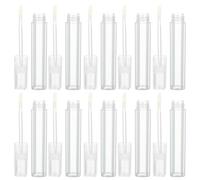 Abaodam 10pcs 5ml Lip Gloss Tubes Plastic Refillable Portable Lip Oil Containers for Professional Makeup Artists and Artistic Creations