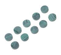 Abaodam 10Pcs 6X3Mm Malachite Guitar Side Dot Markers Inlay for Fretboard Position, Green Instrument Supply Set for Guitar and Bass Accessories, Suitable for Luthier Repairs and Music